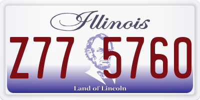 IL license plate Z775760