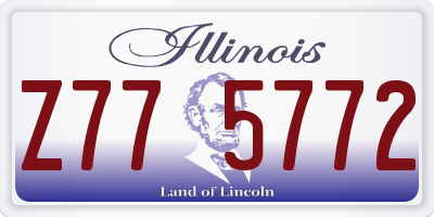 IL license plate Z775772