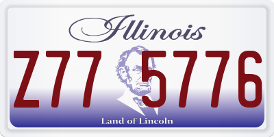 IL license plate Z775776