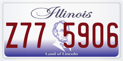 IL license plate Z775906