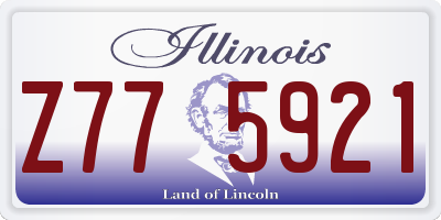 IL license plate Z775921