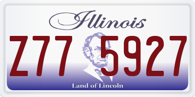 IL license plate Z775927