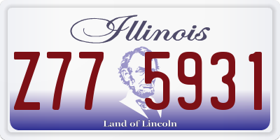 IL license plate Z775931