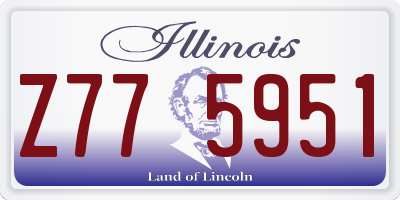 IL license plate Z775951