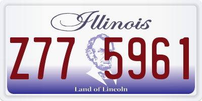 IL license plate Z775961
