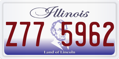 IL license plate Z775962