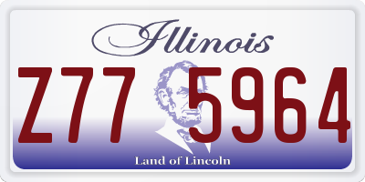 IL license plate Z775964