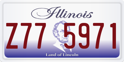 IL license plate Z775971