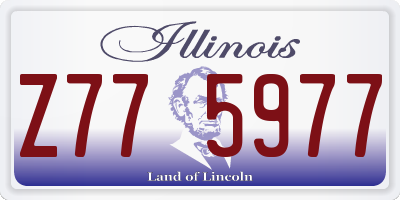 IL license plate Z775977