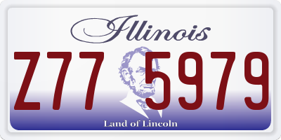 IL license plate Z775979