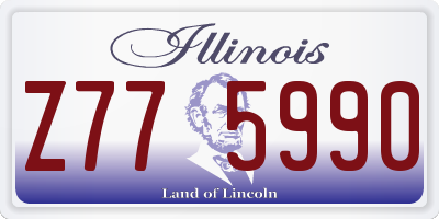 IL license plate Z775990