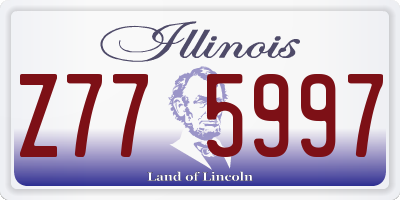 IL license plate Z775997