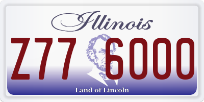 IL license plate Z776000