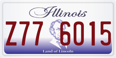 IL license plate Z776015
