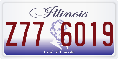 IL license plate Z776019