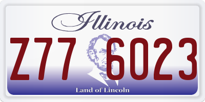 IL license plate Z776023