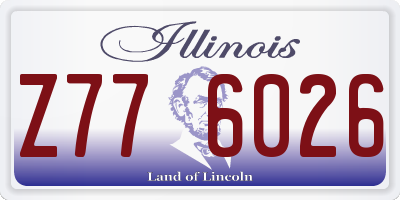 IL license plate Z776026