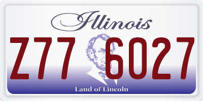 IL license plate Z776027