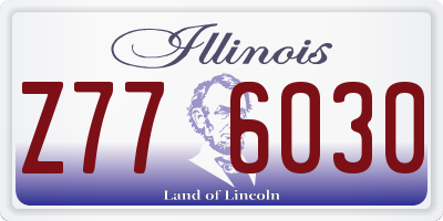 IL license plate Z776030