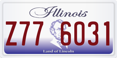 IL license plate Z776031