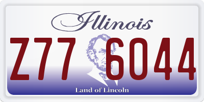 IL license plate Z776044