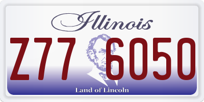 IL license plate Z776050