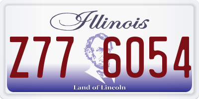 IL license plate Z776054