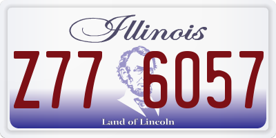 IL license plate Z776057