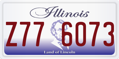 IL license plate Z776073