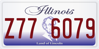 IL license plate Z776079