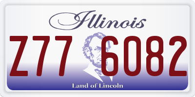 IL license plate Z776082