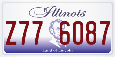 IL license plate Z776087