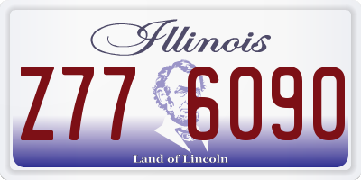 IL license plate Z776090