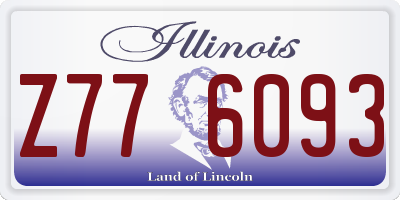 IL license plate Z776093