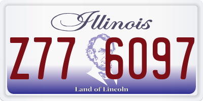 IL license plate Z776097