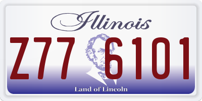 IL license plate Z776101