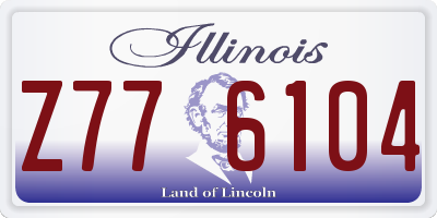 IL license plate Z776104