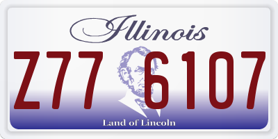 IL license plate Z776107