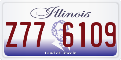 IL license plate Z776109