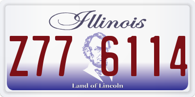 IL license plate Z776114