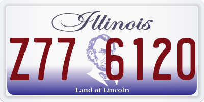 IL license plate Z776120