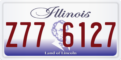 IL license plate Z776127