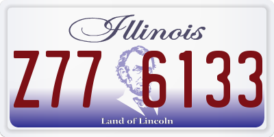 IL license plate Z776133