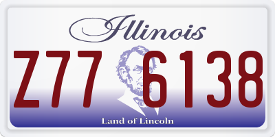 IL license plate Z776138
