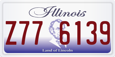 IL license plate Z776139
