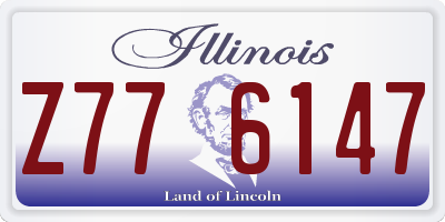 IL license plate Z776147