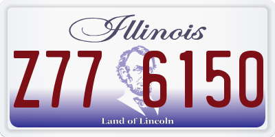 IL license plate Z776150