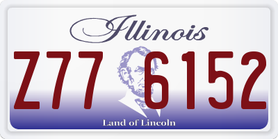 IL license plate Z776152