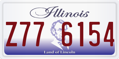 IL license plate Z776154