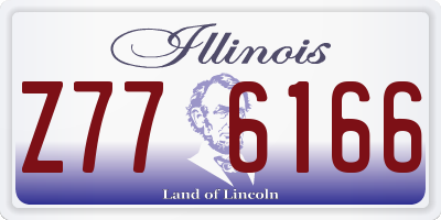 IL license plate Z776166